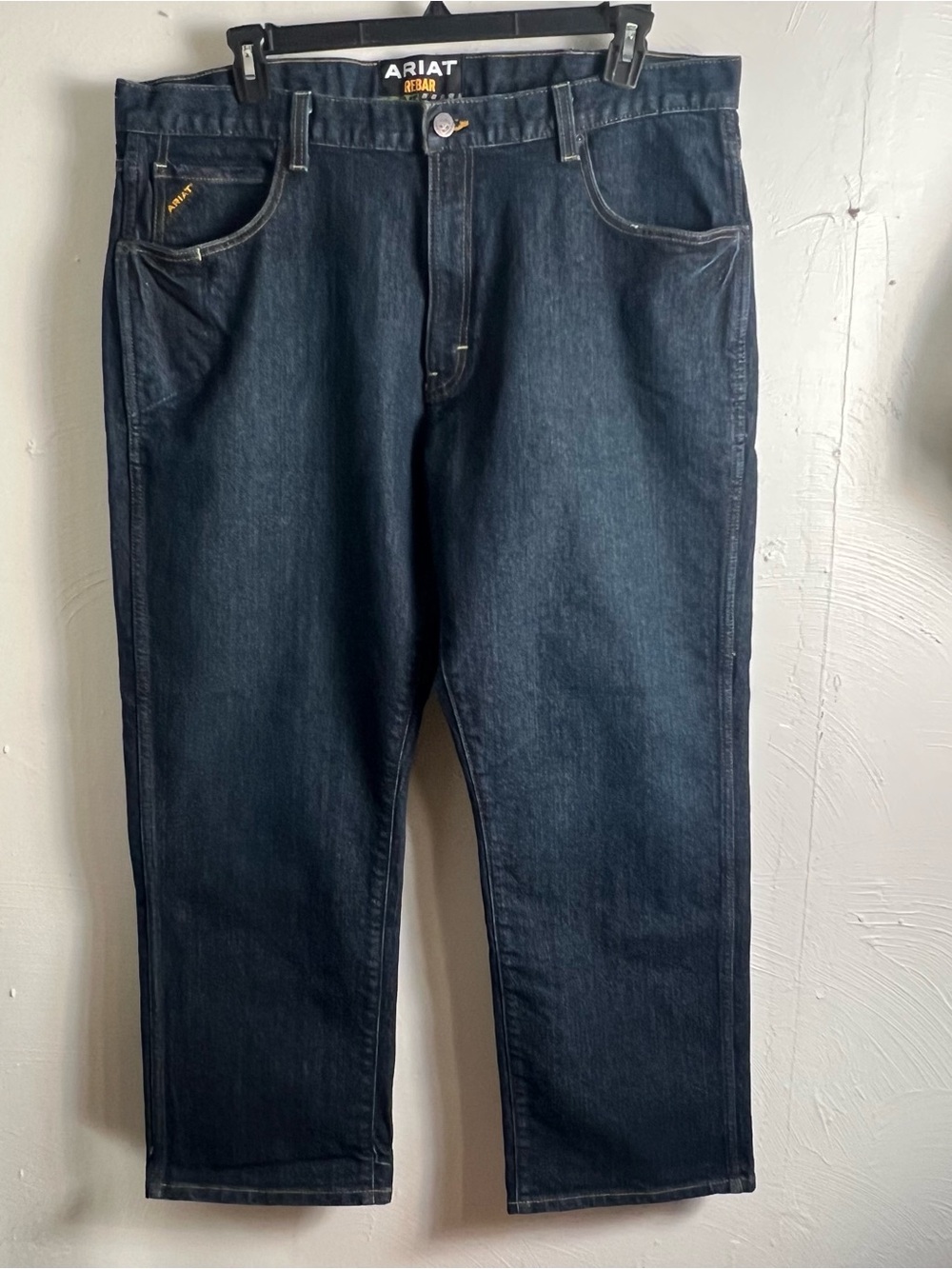 Ariat Rebar Slim Straight Mens Jeans Size 42 x 30